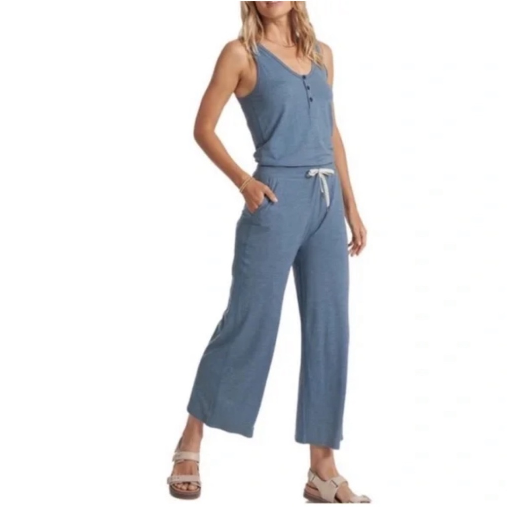 Vuori Sleeveless Blue Jumpsuit